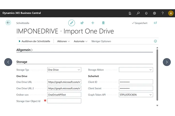 Einrichtung einer OneDrive-Anbindung in Microsoft Dynamics 365 Business Central