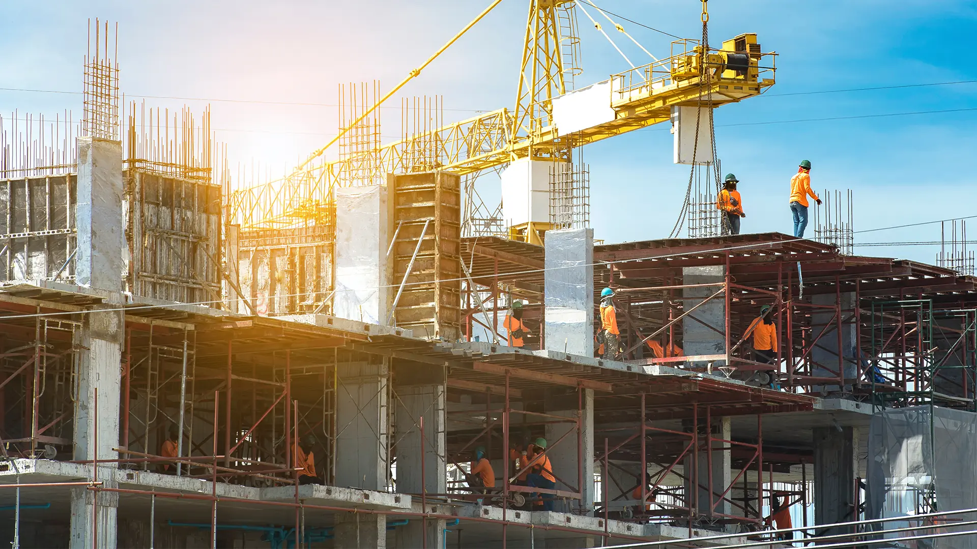 Headerbild für Bauprojekte im Hoch- und Tiefbau