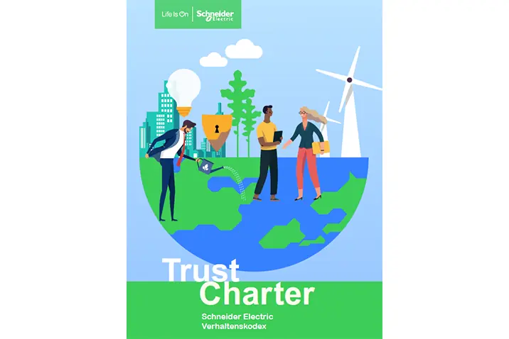 rafik zur Trust Charter von Schneider Electric mit Fokus auf Vertrauen und Nachhaltigkeit