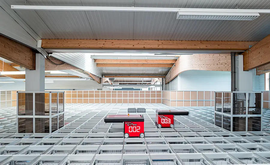 Autostore-System in der Textillogistik